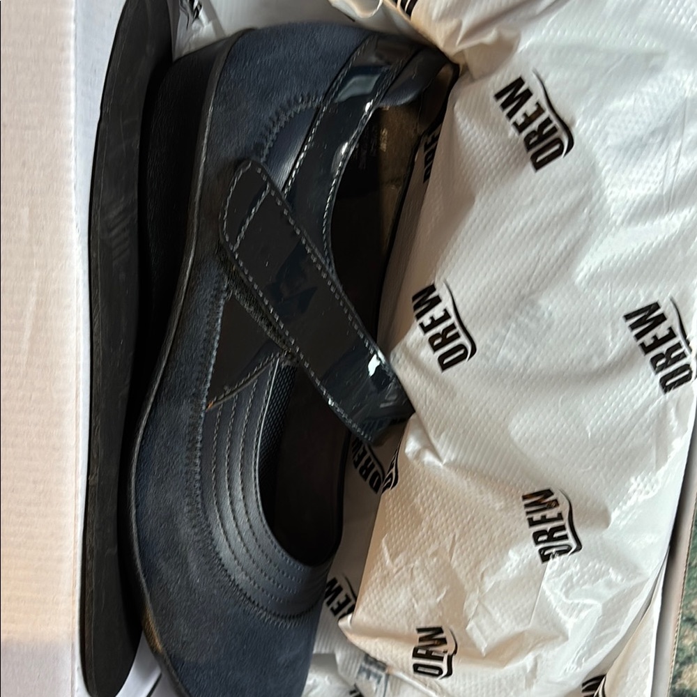Genoa by DREW Mary Jane leather Flats Loafers. WIDE WIDTH - Picture 10 of 12
